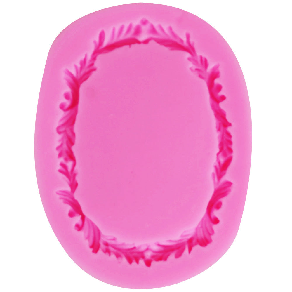 Flower Frame Cake Decoration Silicone Mold