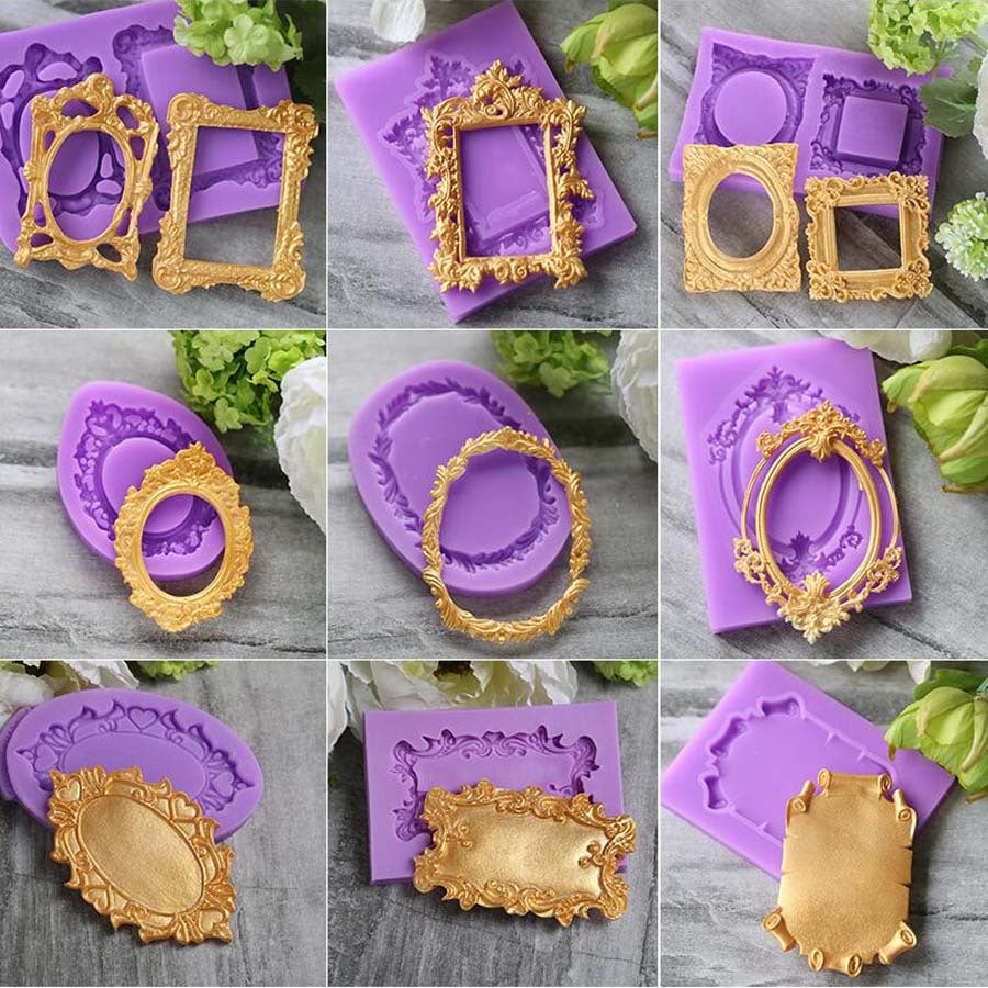 Lace Frame Lace Fondant Cake