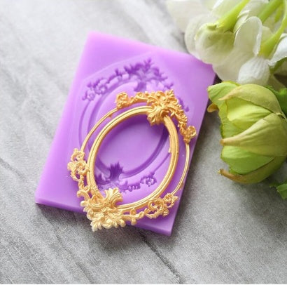 Lace Frame Lace Fondant Cake