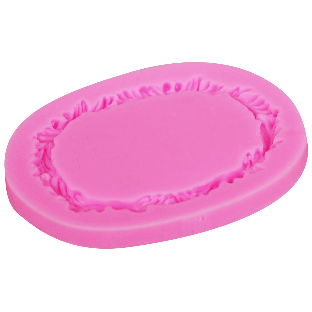 Flower Frame Cake Decoration Silicone Mold