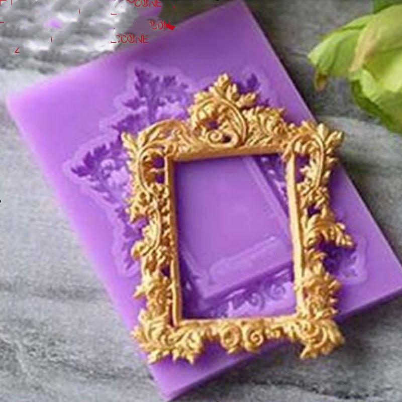 Lace Frame Lace Fondant Cake