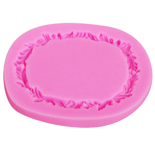 Flower Frame Cake Decoration Silicone Mold