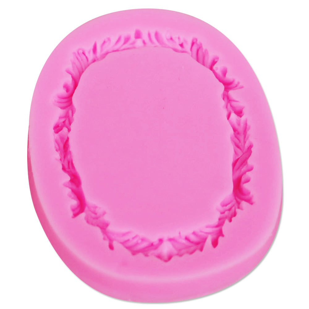 Flower Frame Cake Decoration Silicone Mold